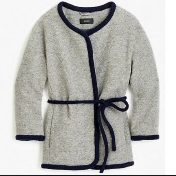 J Crew Wrap Blazer in Boiled Wool - Picture 3 of 3